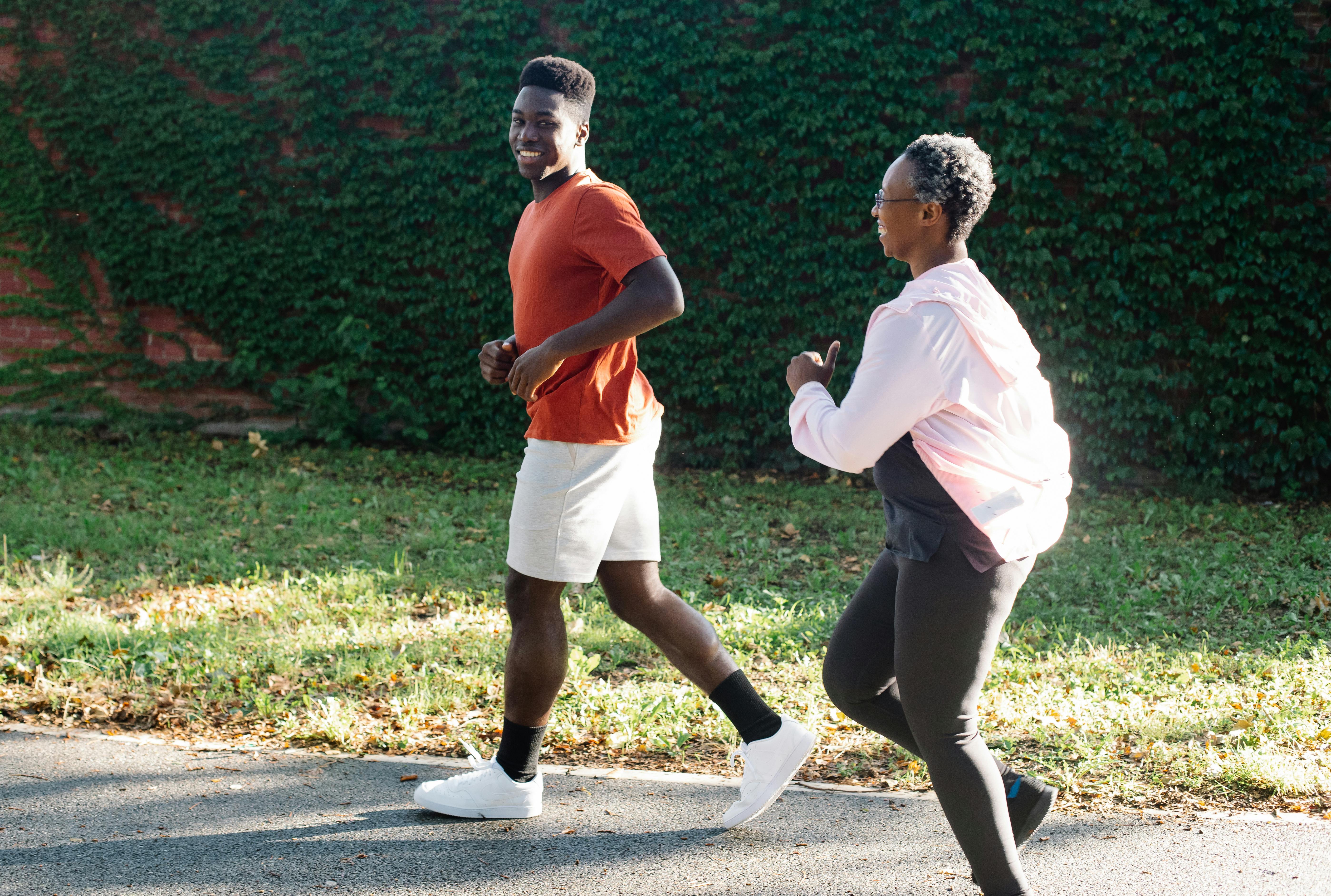 running together